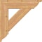 Ekena Millwork Traditional Traditional Smooth Bracket w/ Offset Brace, Western Red Cedar, 7 1/2"W x 28"D x 28"H BKT0806X28X28TRA01SWR - alternate 4